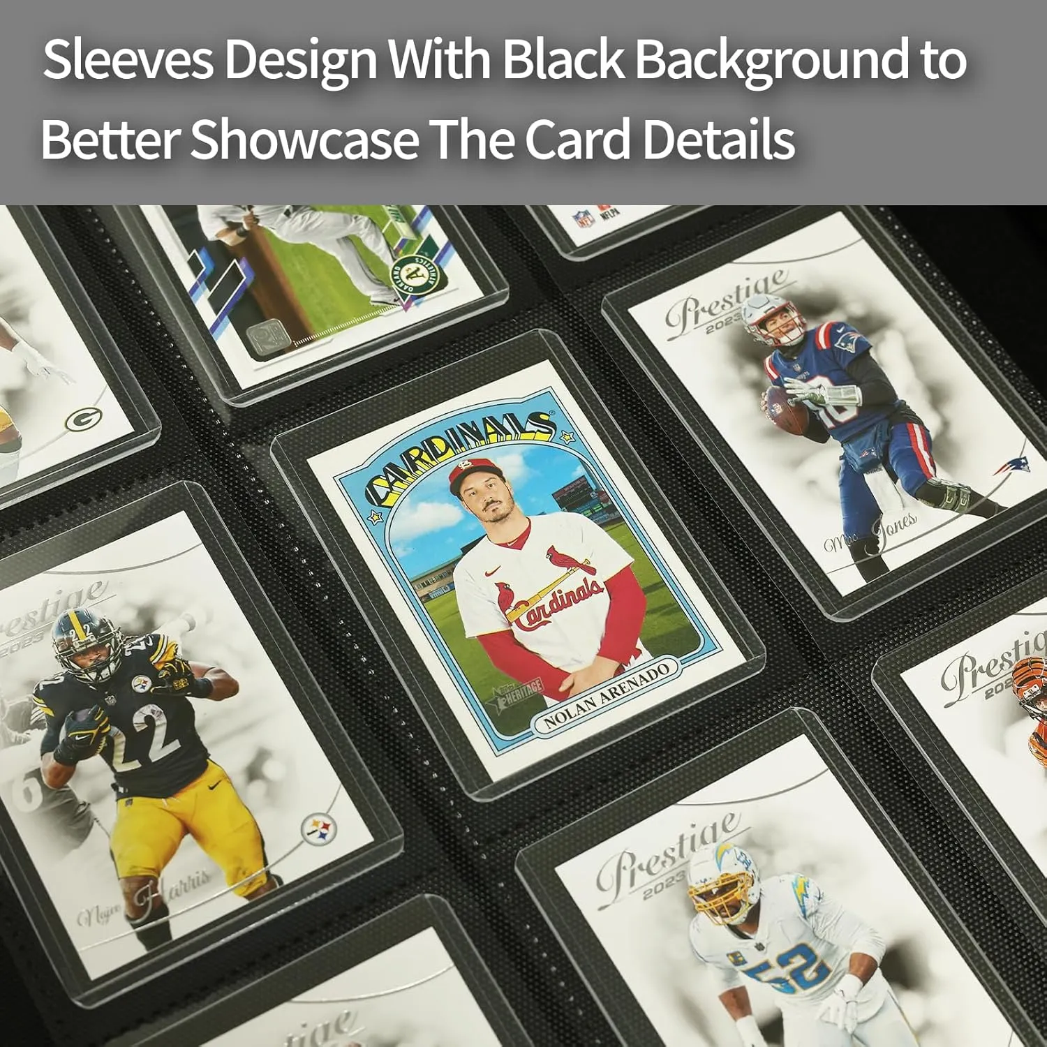 Toploader Binder 9 Pockets, Trading Card Binder Holder Albums Book For Sports, Trading, And Gaming Cards Black - Total 324 Pockets