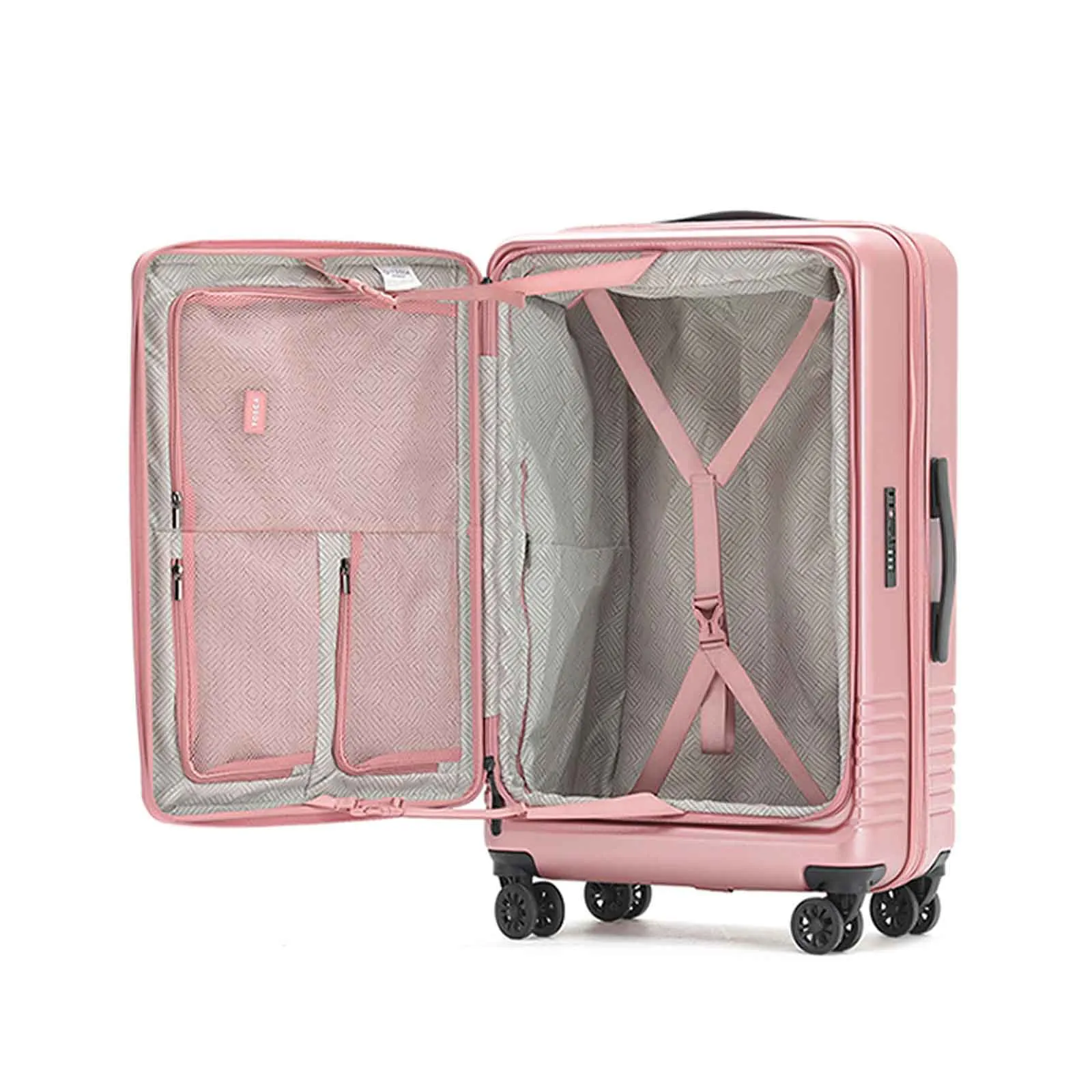 Tosca Horizon 66cm Medium Suitcase Rose
