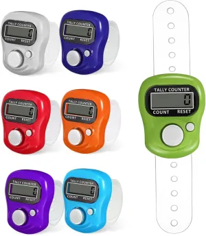 Totority Ergonomic Hand Tally Counter 5 Digits Electronic Clicker Portable for Counting for Craft Office
