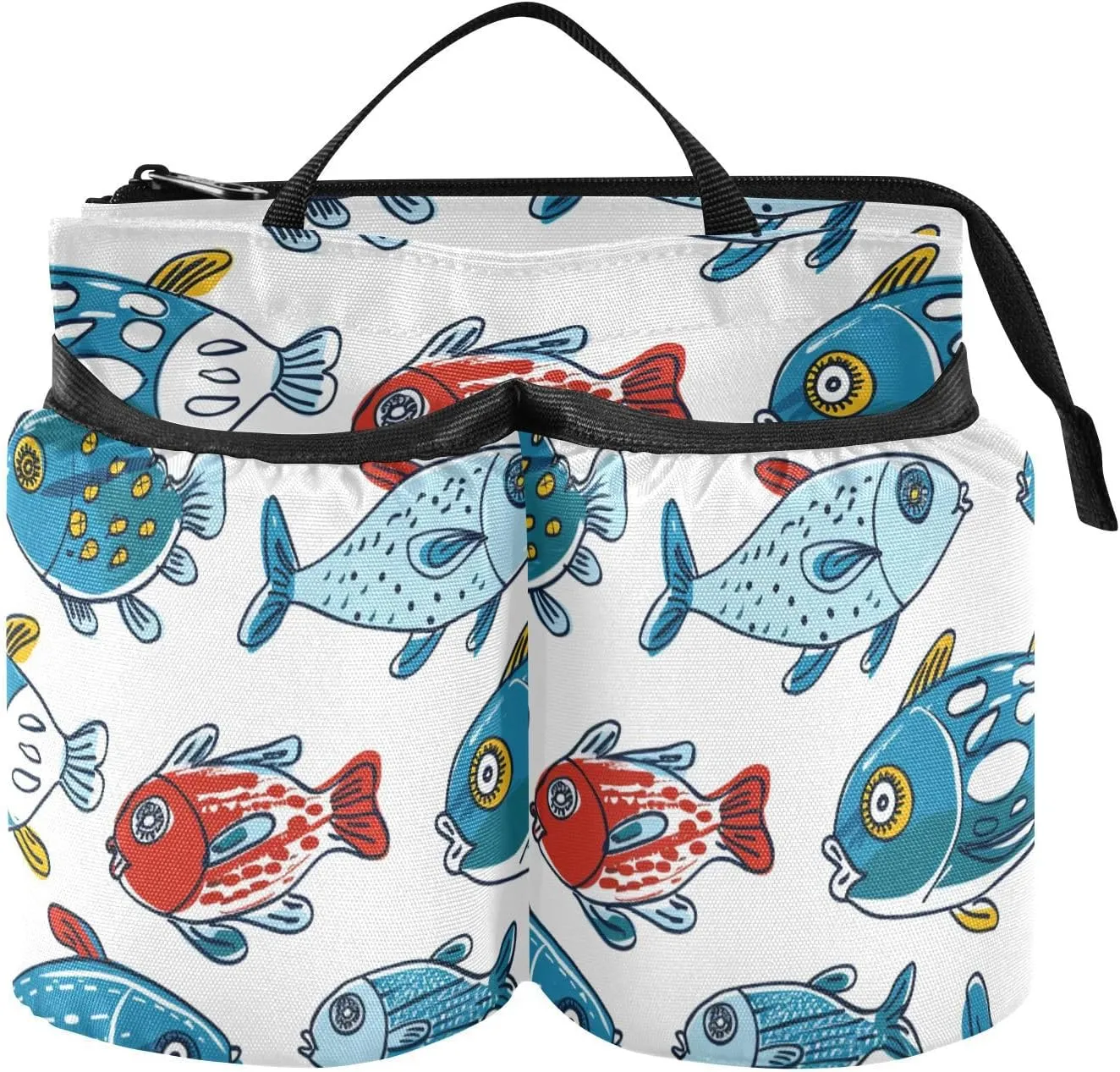 Travel Cup Caddy Adjustable Hand-painted Moldfish Luggage and Travel Accessories Travel Gifts for Suitcase Attachemt accesorios avion