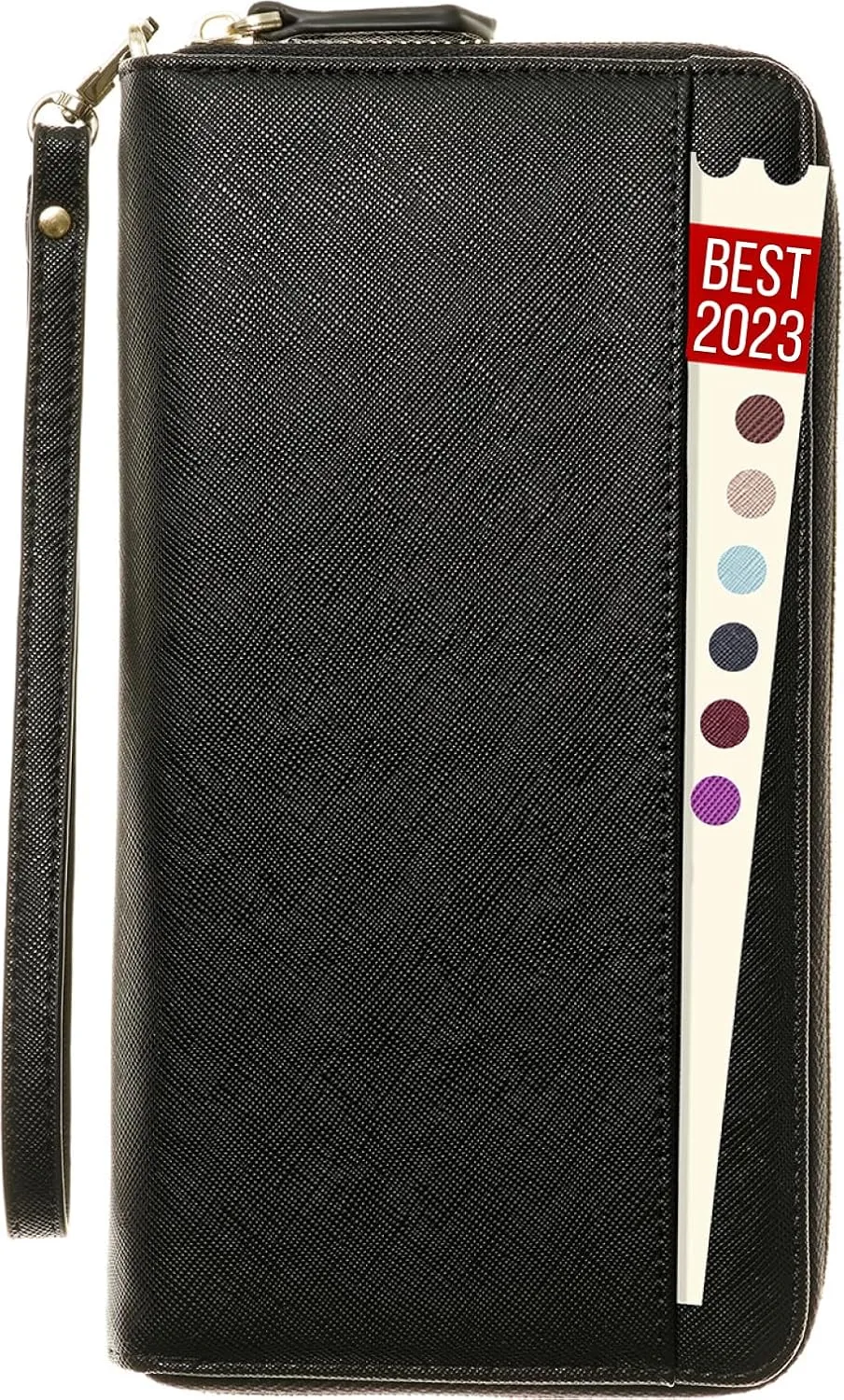 Travel Document Organizer - RFID Passport Wallet Case Family Holder Id Wristlet