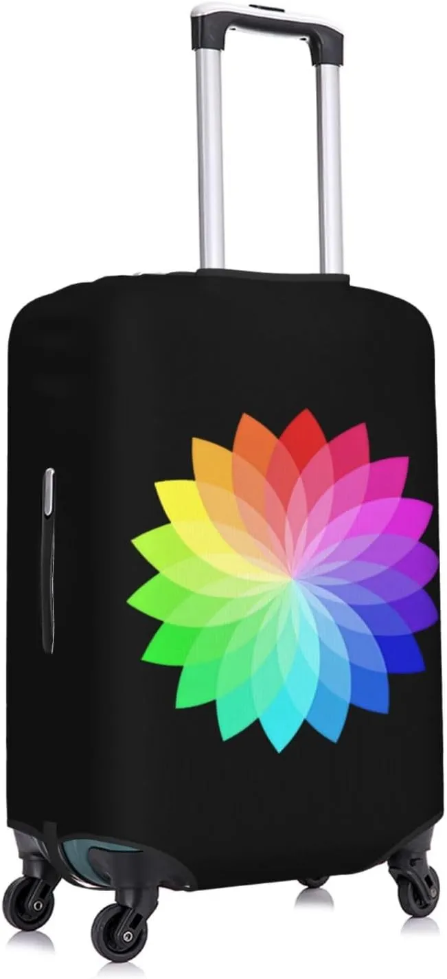 Travel Luggage Cover Suitcase Elastic Washable Bright Flower Suitcase Protector Bag,Spandex Double-Sided Baggage Covers,X-Large