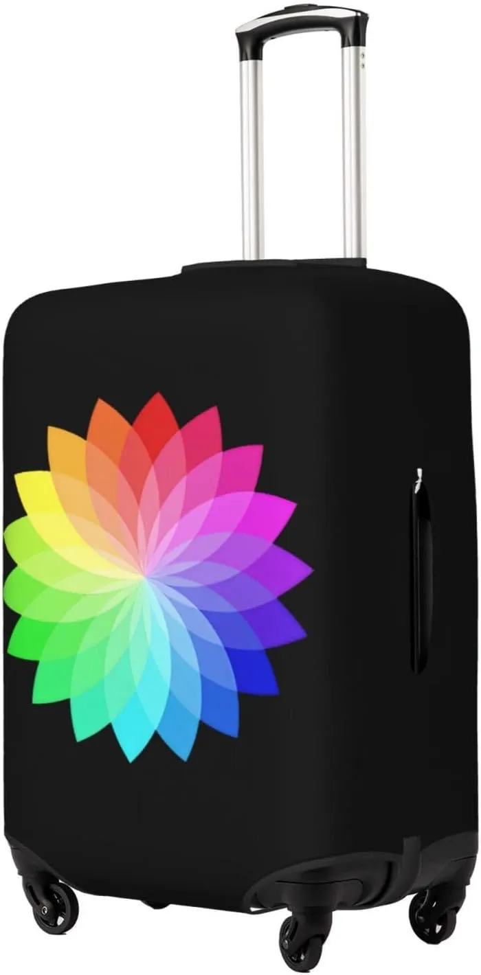 Travel Luggage Cover Suitcase Elastic Washable Bright Flower Suitcase Protector Bag,Spandex Double-Sided Baggage Covers,X-Large