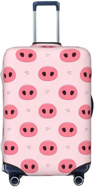 Travel Luggage Cover Suitcase Elastic Washable Cartoon Pig Noses Suitcase Protector Bag,Spandex Double-Sided Baggage Covers,X-Large