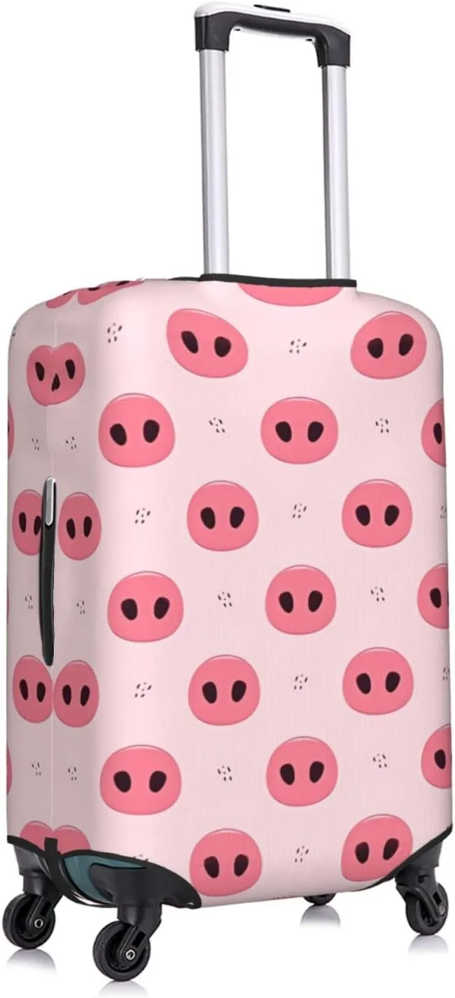 Travel Luggage Cover Suitcase Elastic Washable Cartoon Pig Noses Suitcase Protector Bag,Spandex Double-Sided Baggage Covers,X-Large