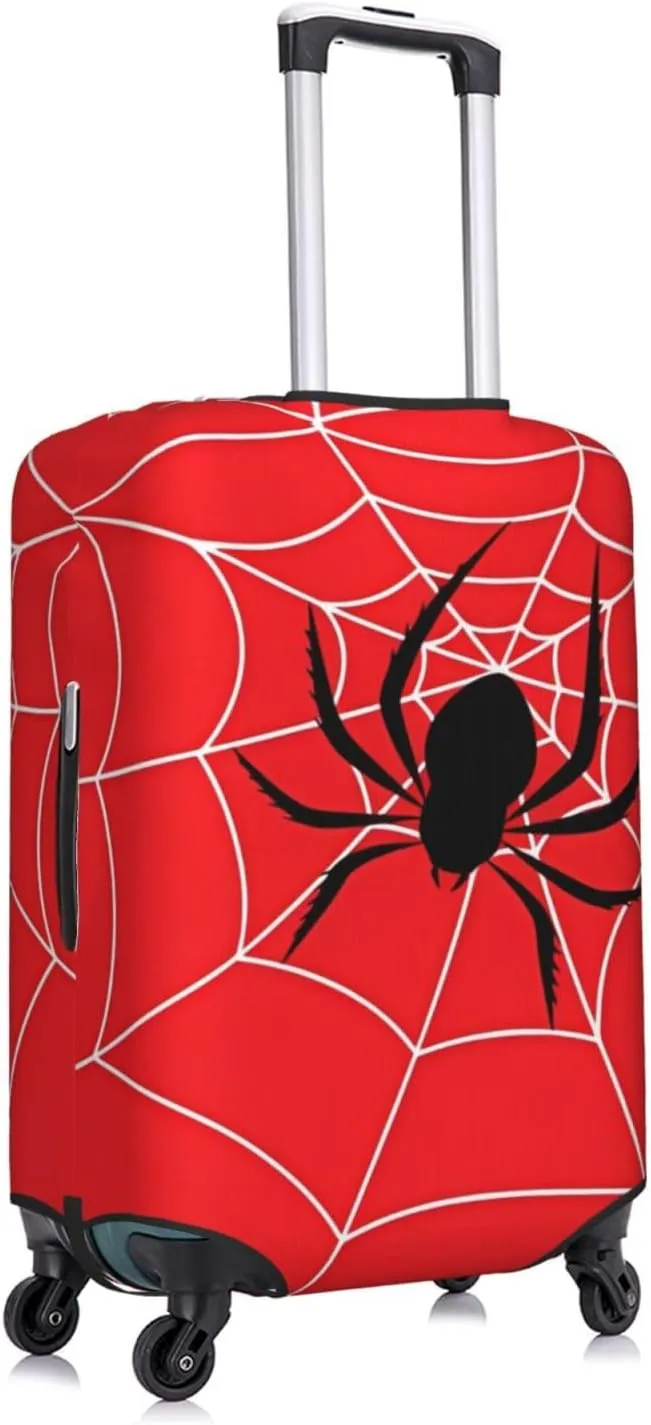 Travel Luggage Cover Suitcase Elastic Washable Spider Web Suitcase Protector Bag,Dust-Proof With Zipper Closure Baggage Covers,X-Large