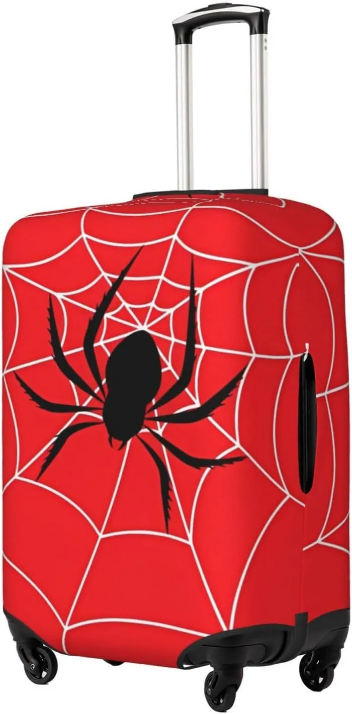 Travel Luggage Cover Suitcase Elastic Washable Spider Web Suitcase Protector Bag,Dust-Proof With Zipper Closure Baggage Covers,X-Large