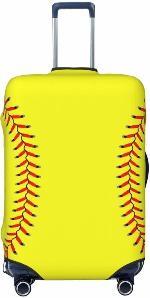 Travel Luggage Cover Suitcase Elastic Washable Stretch Baseball Sport 2 Suitcase Protector Bag,Anti-Scratch Spandex Double-Sided Baggage Covers For Wheeled Suitcase Kid Adult