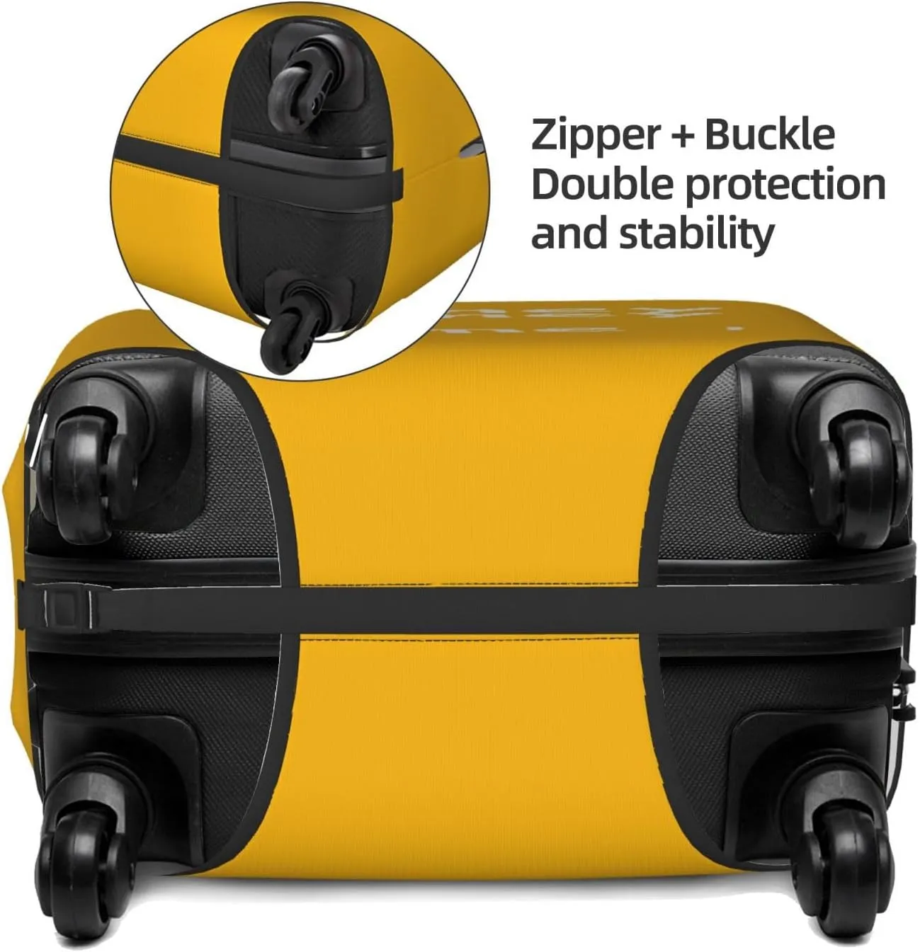 Travel Luggage Cover Suitcase Stretch Washable All Money Go My Home Suitcase Protector Bag,Anti-Scratch Double-Sided Baggage Covers,Medium