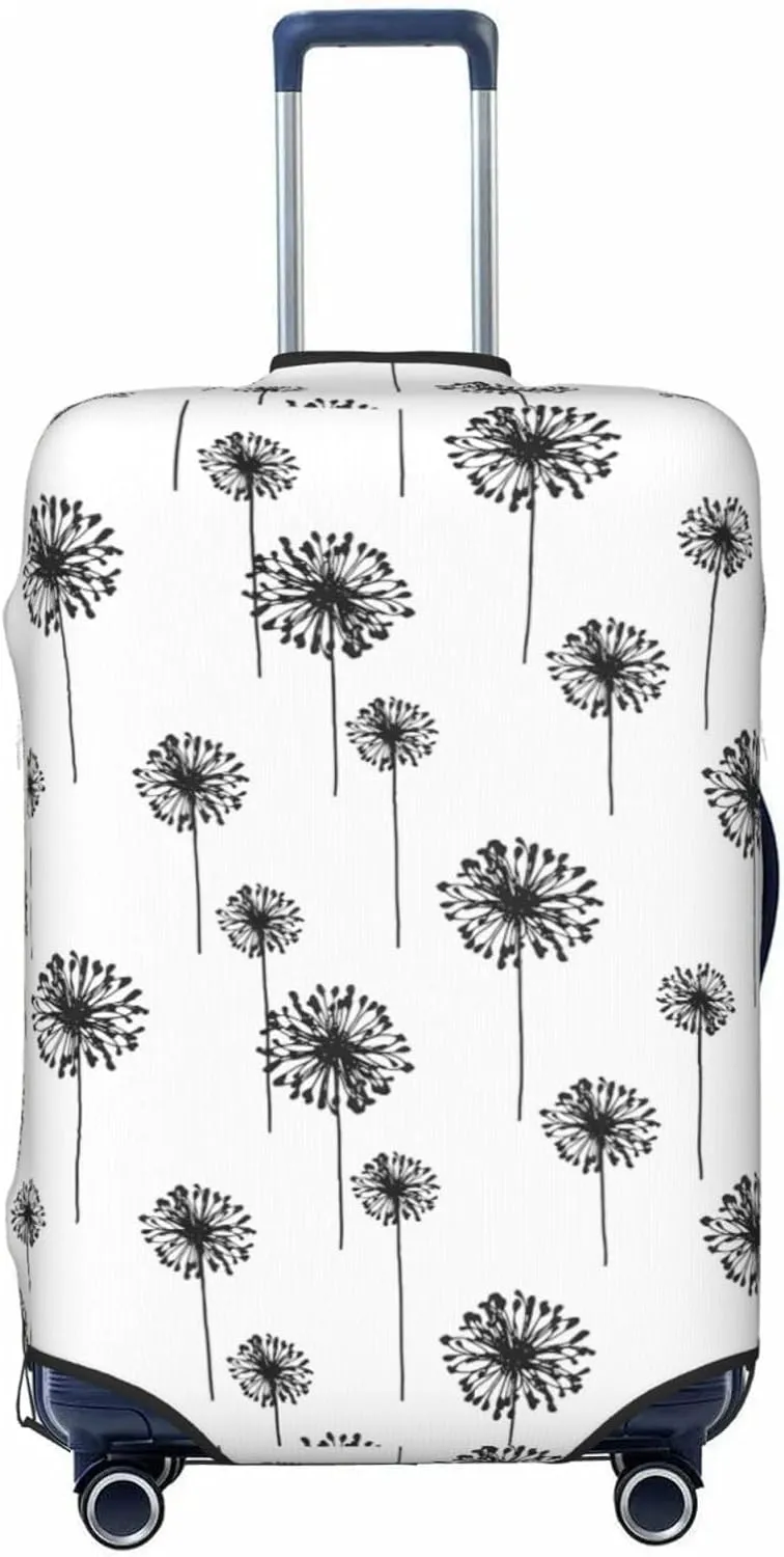 Travel Luggage Cover Suitcase Stretch Washable Dandelion Suitcase Protector Bag,Spandex Double-Sided Baggage Covers,Large