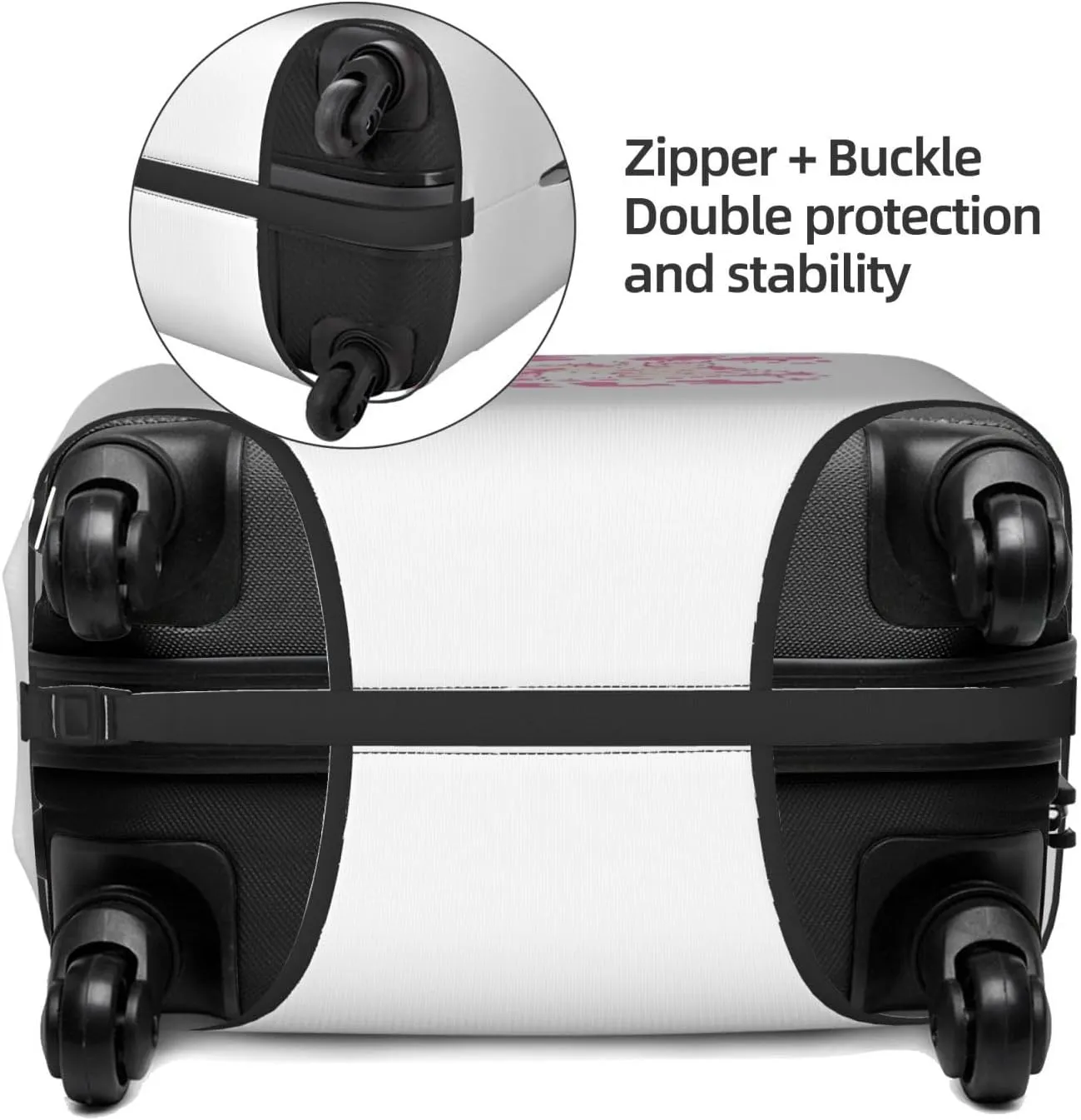 Travel Luggage Cover Suitcase Stretch Washable Lets Go Girls Cowgirl Suitcase Protector Bag,Anti-Scratch Double-Sided Baggage Covers,Medium