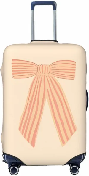 Travel Luggage Cover Suitcase Stretch Washable Ribbon Bow Coquette Suitcase Protector Bag,Anti-Scratch With Zipper Closure Baggage Covers,X-Large