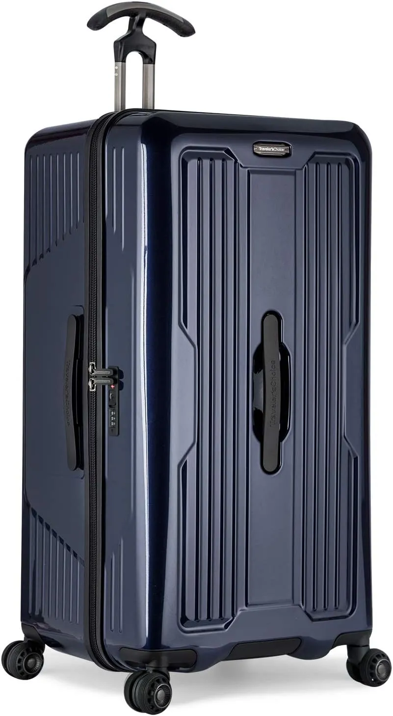 Traveler's Choice Ultimax 30" Hardside Spinner Trunk Luggage, Expandable, Navy