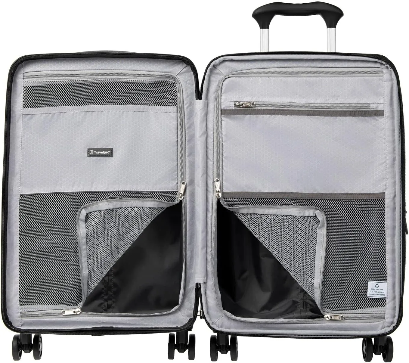 Travelpro Maxlite Air Hardside Expandable Carry on Luggage, 8 Spinner Wheels, Lightweight Hard Shell Polycarbonate Suitcase, Black, Carry On 21-Inch
