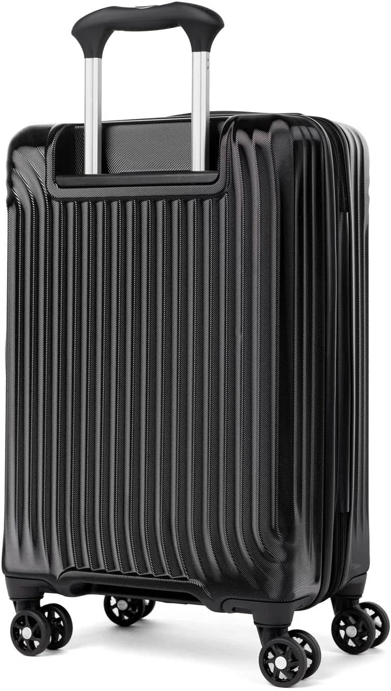 Travelpro Maxlite Air Hardside Expandable Carry on Luggage, 8 Spinner Wheels, Lightweight Hard Shell Polycarbonate Suitcase, Black, Carry On 21-Inch