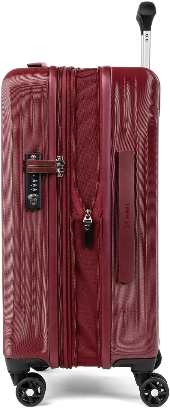 Travelpro Maxlite Air Hardside Expandable Carry on Luggage, 8 Spinner Wheels, Lightweight Hard Shell Polycarbonate Suitcase, Cabernet, Carry On 21-Inch