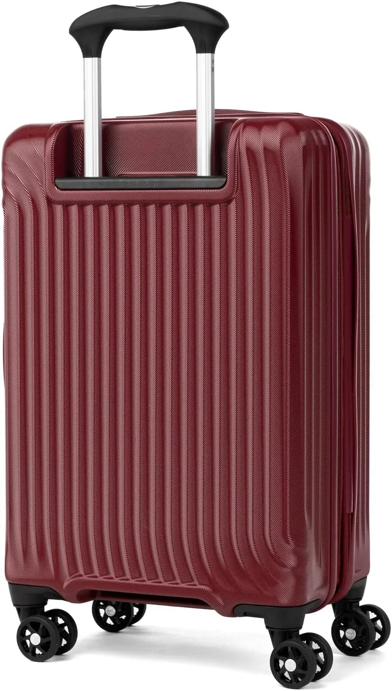 Travelpro Maxlite Air Hardside Expandable Carry on Luggage, 8 Spinner Wheels, Lightweight Hard Shell Polycarbonate Suitcase, Cabernet, Carry On 21-Inch