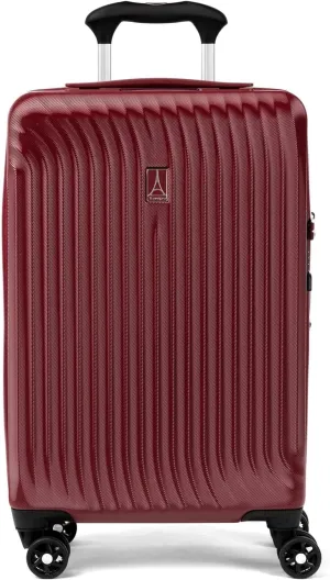 Travelpro Maxlite Air Hardside Expandable Carry on Luggage, 8 Spinner Wheels, Lightweight Hard Shell Polycarbonate Suitcase, Cabernet, Carry On 21-Inch