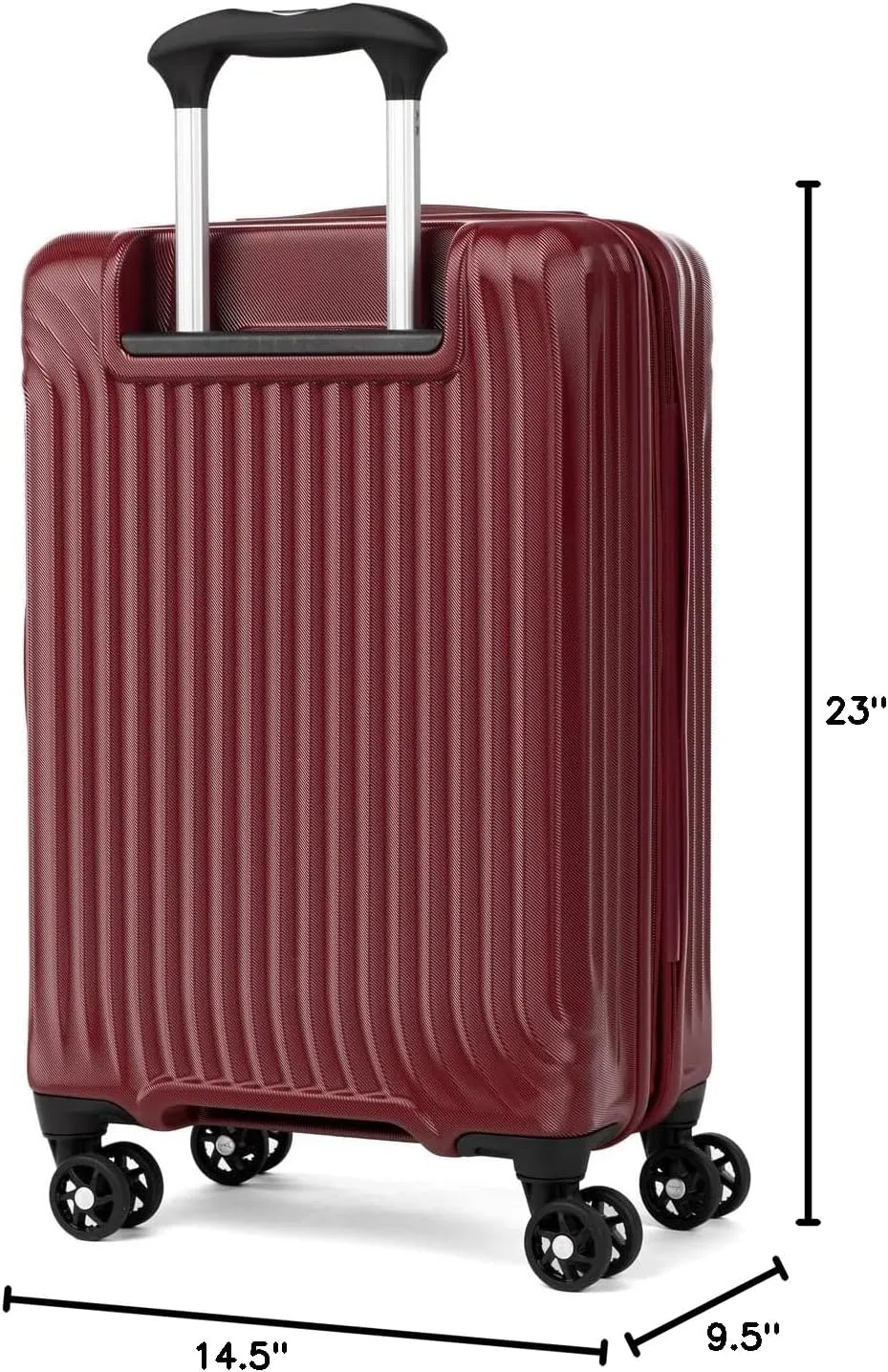 Travelpro Maxlite Air Hardside Expandable Carry on Luggage, 8 Spinner Wheels, Lightweight Hard Shell Polycarbonate Suitcase, Cabernet, Carry On 21-Inch