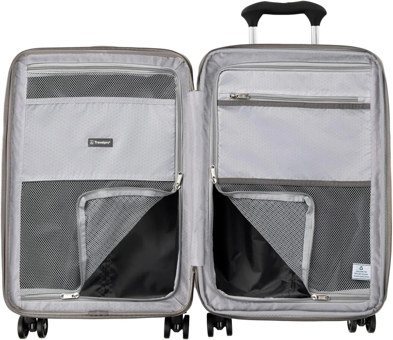Travelpro Maxlite Air Hardside Expandable Carry on Luggage, 8 Spinner Wheels, Lightweight Hard Shell Polycarbonate Suitcase, Champagne, Carry On 21-Inch