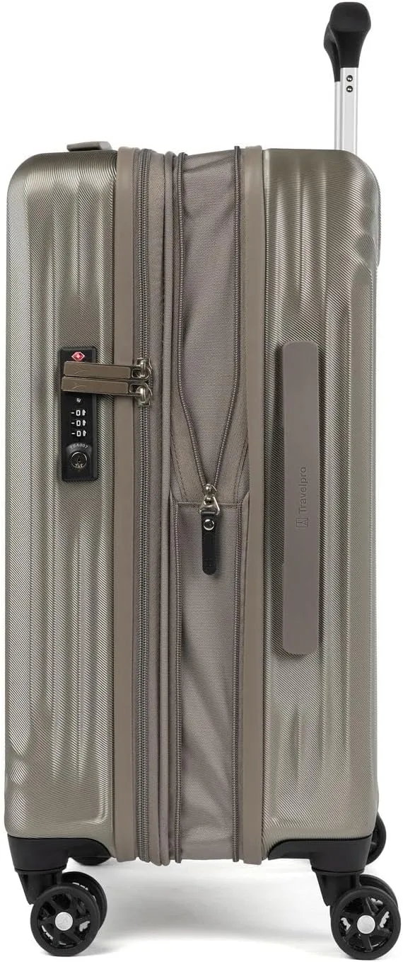 Travelpro Maxlite Air Hardside Expandable Carry on Luggage, 8 Spinner Wheels, Lightweight Hard Shell Polycarbonate Suitcase, Champagne, Carry On 21-Inch