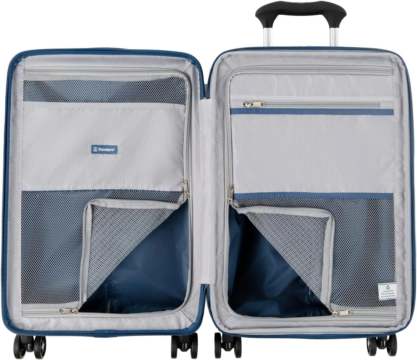 Travelpro Maxlite Air Hardside Expandable Carry on Luggage, 8 Spinner Wheels, Lightweight Hard Shell Polycarbonate Suitcase, Ensign Blue, Compact Carry On 20-Inch