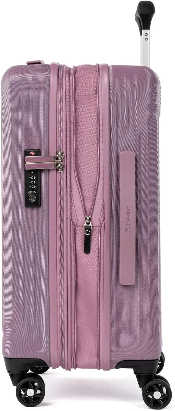 Travelpro Maxlite Air Hardside Expandable Carry on Luggage, 8 Spinner Wheels, Lightweight Hard Shell Polycarbonate Suitcase, Orchid Pink Purple, Carry On 21-Inch
