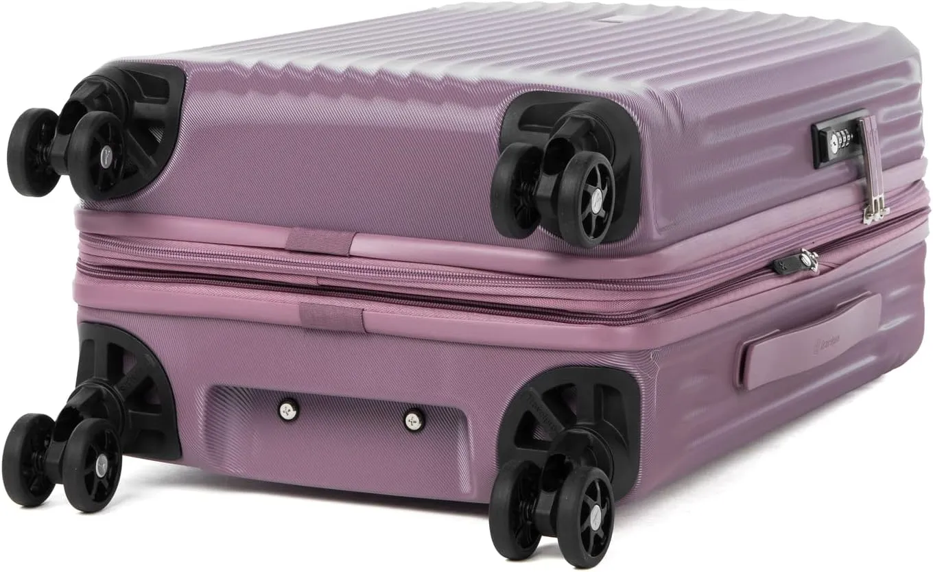 Travelpro Maxlite Air Hardside Expandable Carry on Luggage, 8 Spinner Wheels, Lightweight Hard Shell Polycarbonate Suitcase, Orchid Pink Purple, Carry On 21-Inch