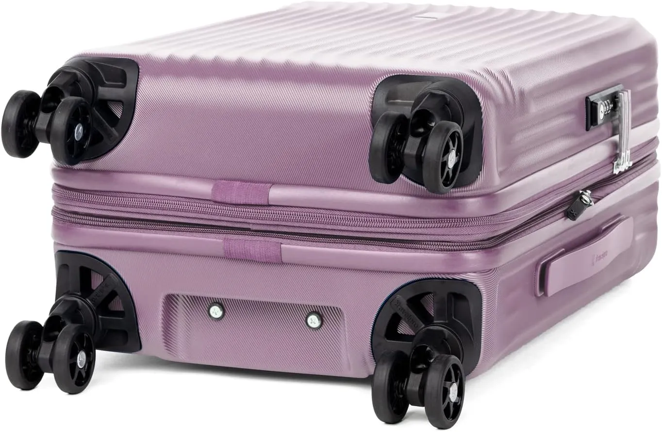 Travelpro Maxlite Air Hardside Expandable Carry on Luggage, 8 Spinner Wheels, Lightweight Hard Shell Polycarbonate Suitcase, Orchid Pink Purple, Compact Carry On 20-Inch