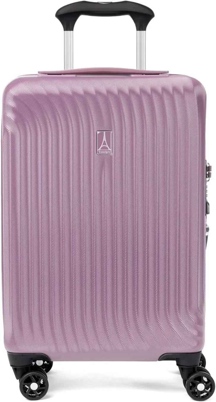 Travelpro Maxlite Air Hardside Expandable Carry on Luggage, 8 Spinner Wheels, Lightweight Hard Shell Polycarbonate Suitcase, Orchid Pink Purple, Compact Carry On 20-Inch
