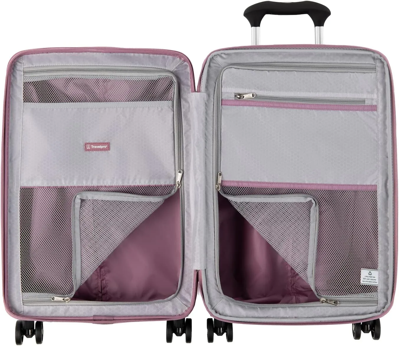 Travelpro Maxlite Air Hardside Expandable Carry on Luggage, 8 Spinner Wheels, Lightweight Hard Shell Polycarbonate Suitcase, Orchid Pink Purple, Compact Carry On 20-Inch