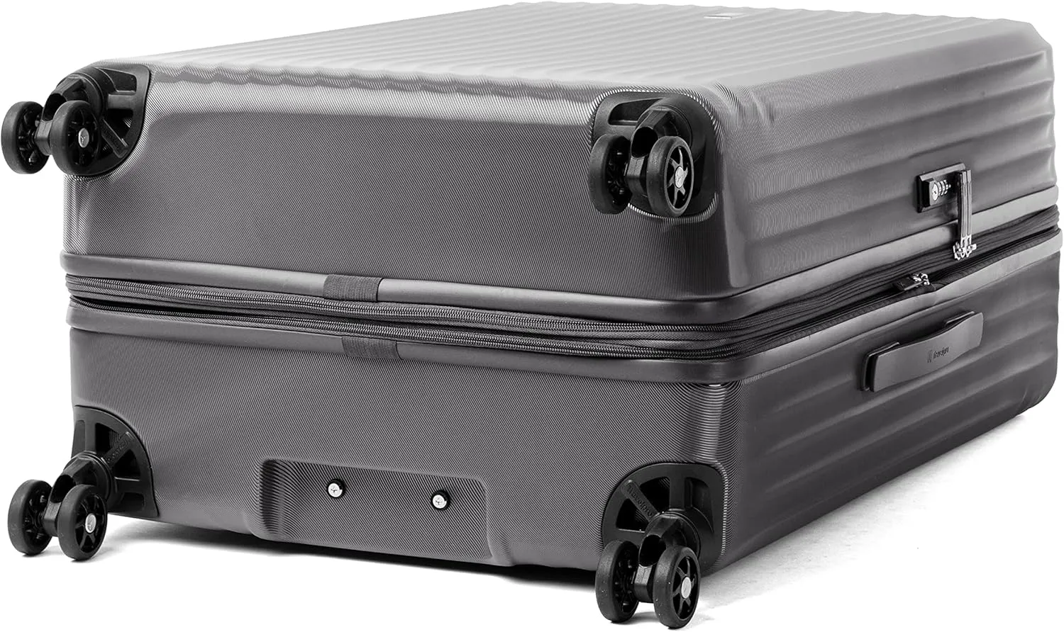 Travelpro Maxlite Air Hardside Expandable Checked Luggage, 8 Spinner Wheels, Lightweight Hard Shell Polycarbonate Suitcase, Shadow Grey, Checked Large 28-Inch