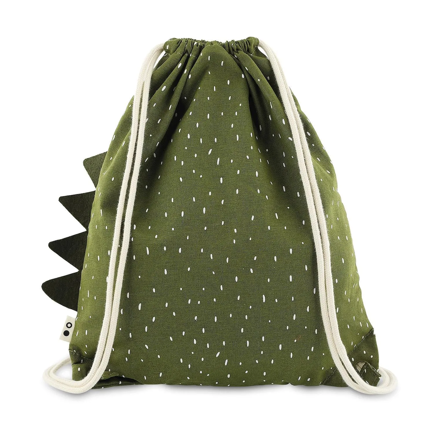 Trixie Mr. Dino Gym Bag - Waterproof Drawstring Bag for Kids - 40 x 34 cm