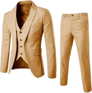 Tuxedo for Men 3 Suit Business Wedding Party Jacket Vest & Pants Coat Mens Tuxedo Tuxedo for Men Men’S Tuxedo for