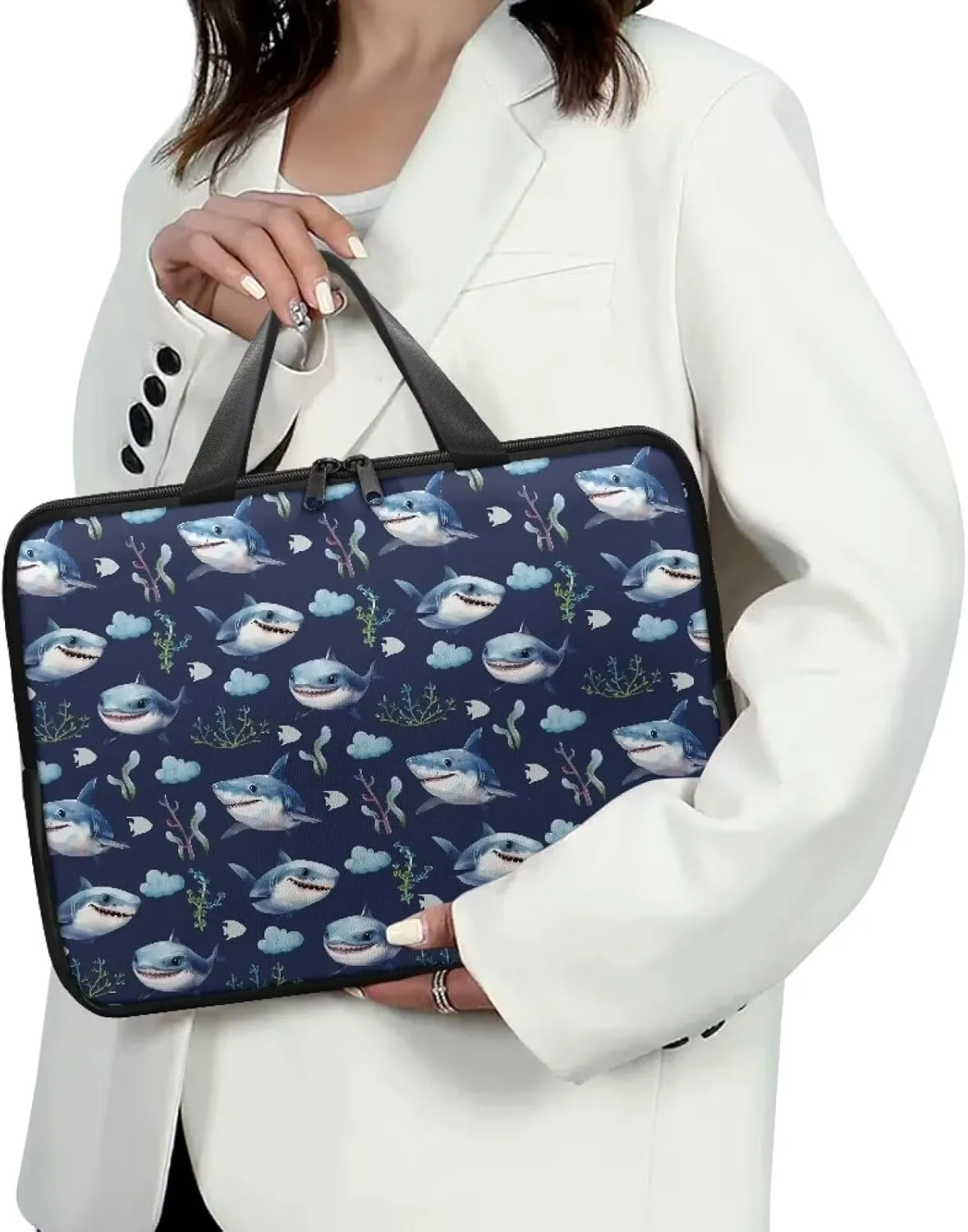 Uasibuni 17.3" Laptop Bag,Laptop Tote Bag for Work,Laptop Sleeve Bag for 13In 15.6In 17In Notebook