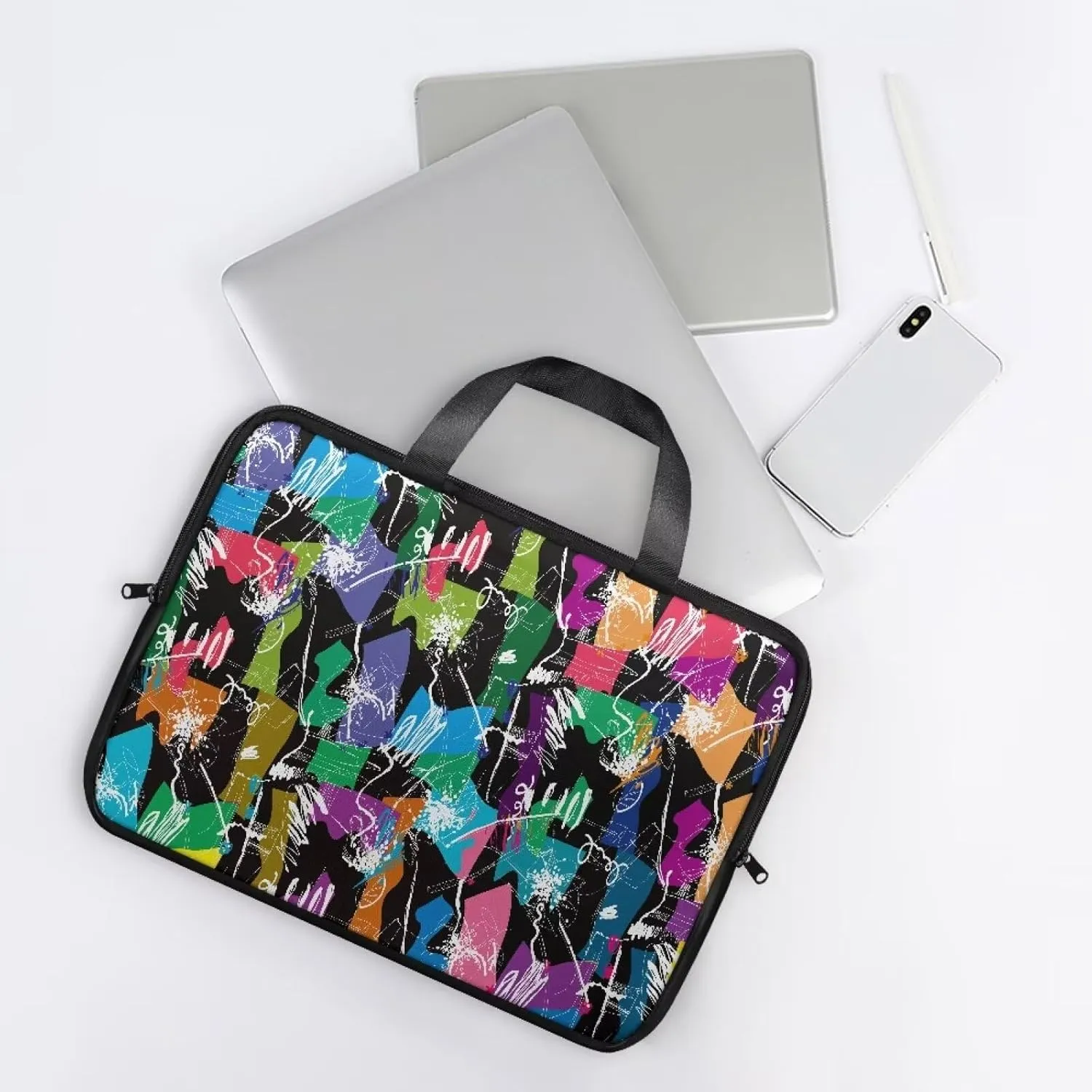 Uasibuni 17.3" Laptop Bag,Laptop Tote Bag for Work,Laptop Sleeve Bag for 13In 15.6In 17In Notebook