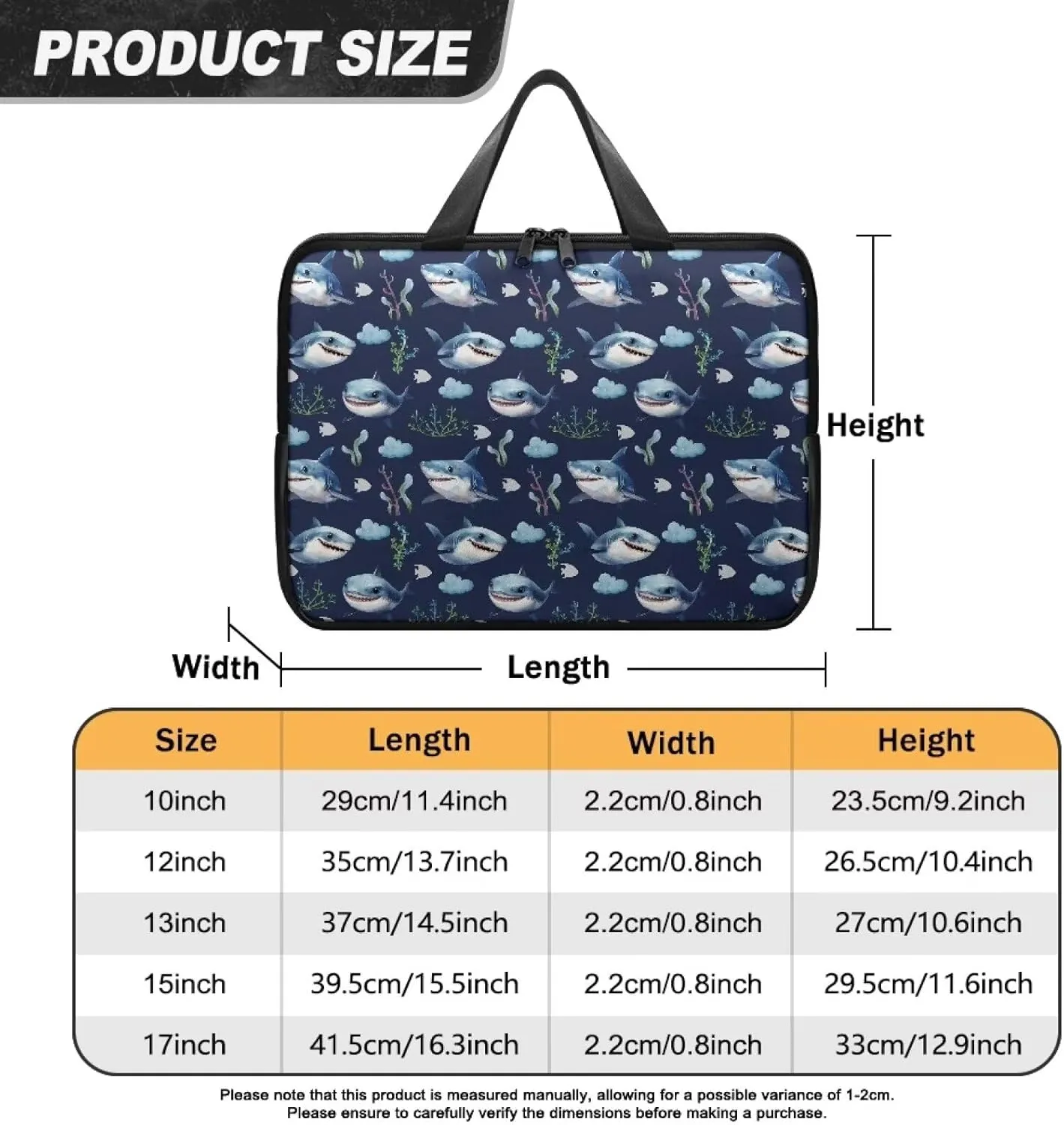Uasibuni 17.3" Laptop Bag,Laptop Tote Bag for Work,Laptop Sleeve Bag for 13In 15.6In 17In Notebook