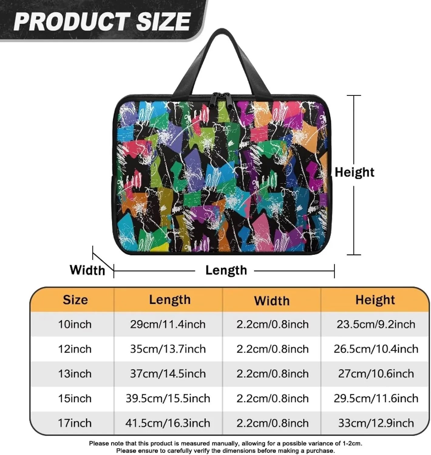 Uasibuni 17.3" Laptop Bag,Laptop Tote Bag for Work,Laptop Sleeve Bag for 13In 15.6In 17In Notebook