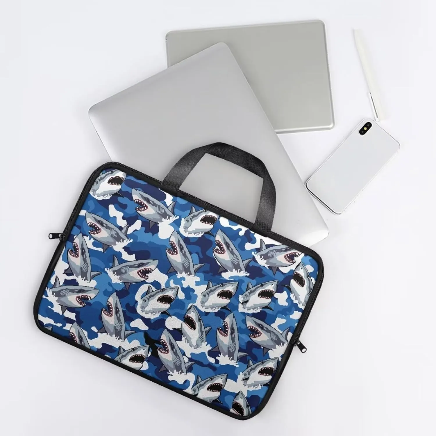Uasibuni Computer Carrying Case,Notebook Bag for Women,Laptop Messenger Bag for Men,Laptop Sleeve