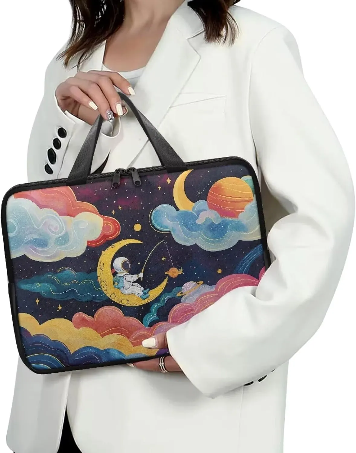 Uasibuni Personalized Laptop Tote Bag,17In/17.3In,Computer Bag Travel Laptop Bag 14"/15.6"
