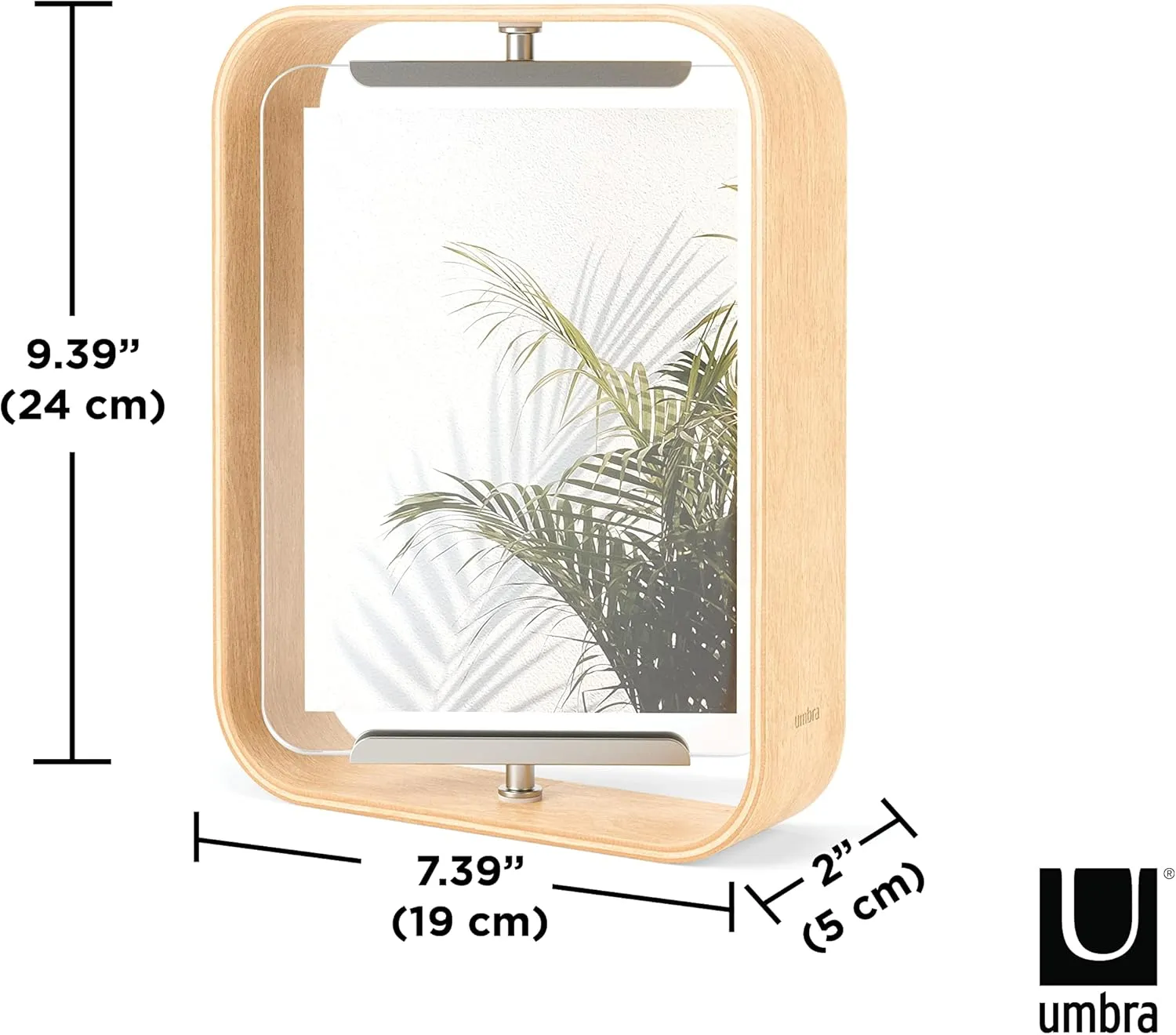 Umbra Bellwood Desk Frame 5" x 7", Natural