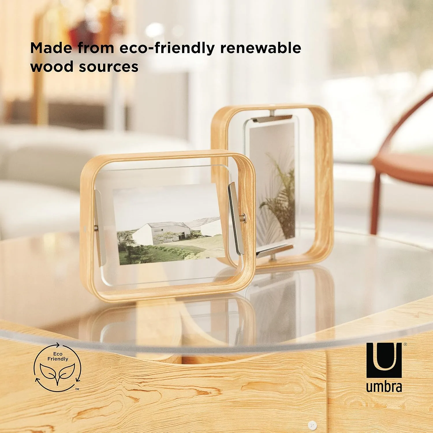 Umbra Bellwood Desk Frame 5" x 7", Natural