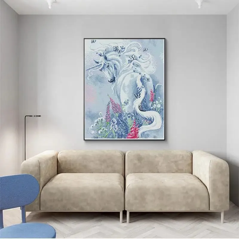 Unicorn Garden Joy Sunday Cross Stitch Kits