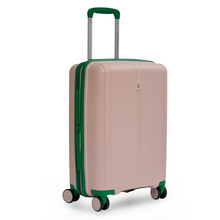 United Colors of Benetton Emerald Hard Luggage Baby Pink