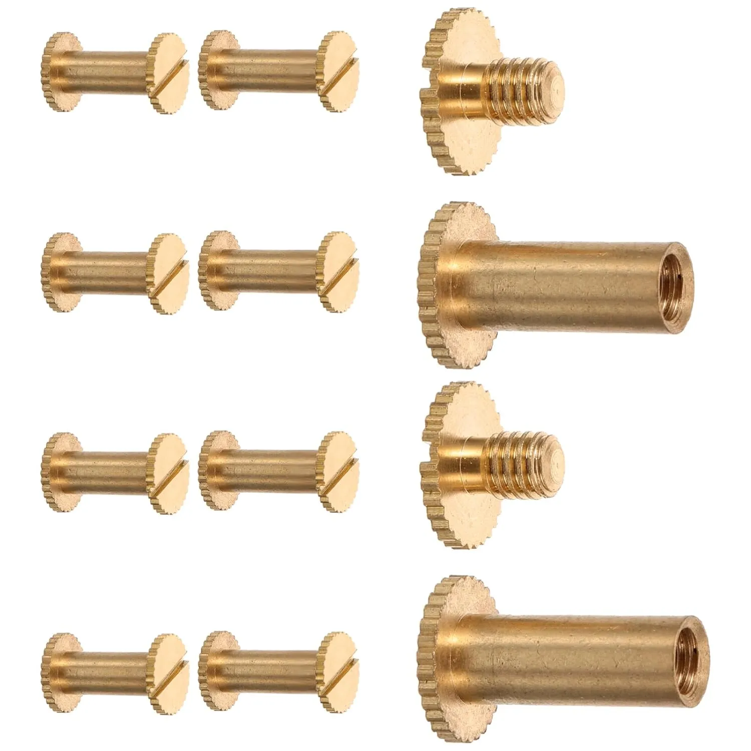 Unomor 10pcs Rivet Screws Leather Rivet Kit Leather Craft Supplies Spikes for Clothing Purse Making Supplies Metal Studs Bookbinding Screws Bookbinding Kit Studs for Clothing Metal