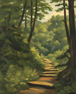USA Great Places (54) - The Appalachian Trail - Van-Go Paint-by-Number Kit 40x50cm DIY Frame