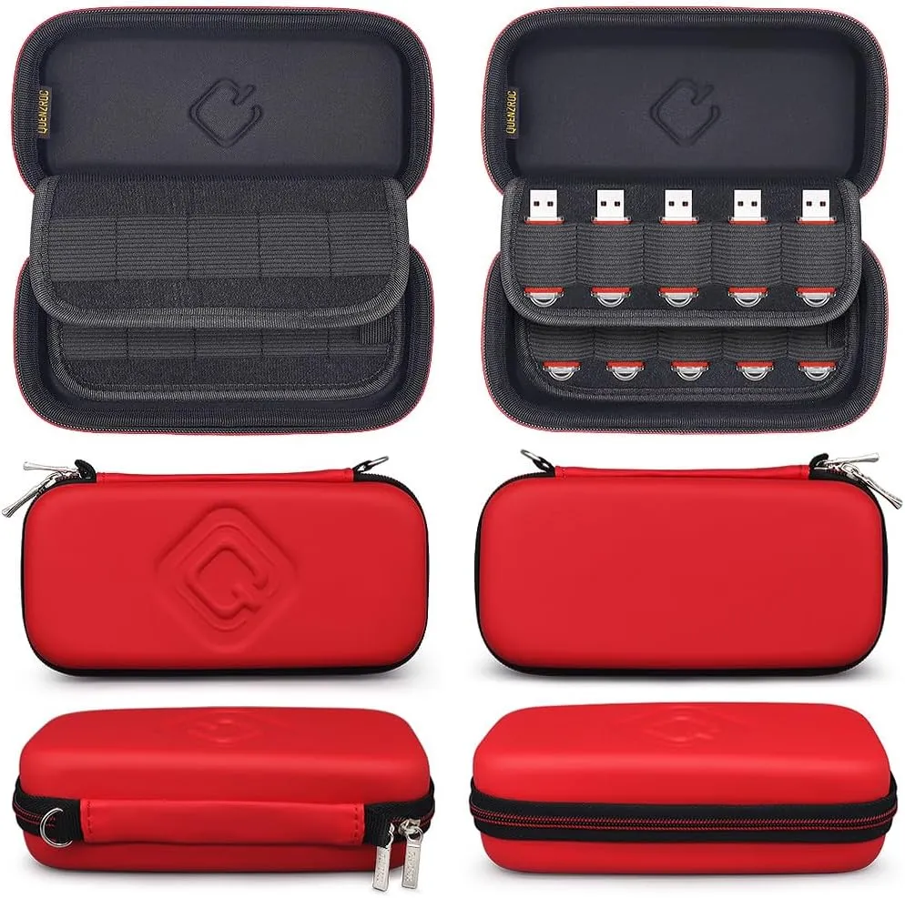 USB Flash Drives Case Organizer Fits 20 Thumb Drives USB Sticks Holder Hard Shell Storage Case Portable Box Travel Carrying Pouch