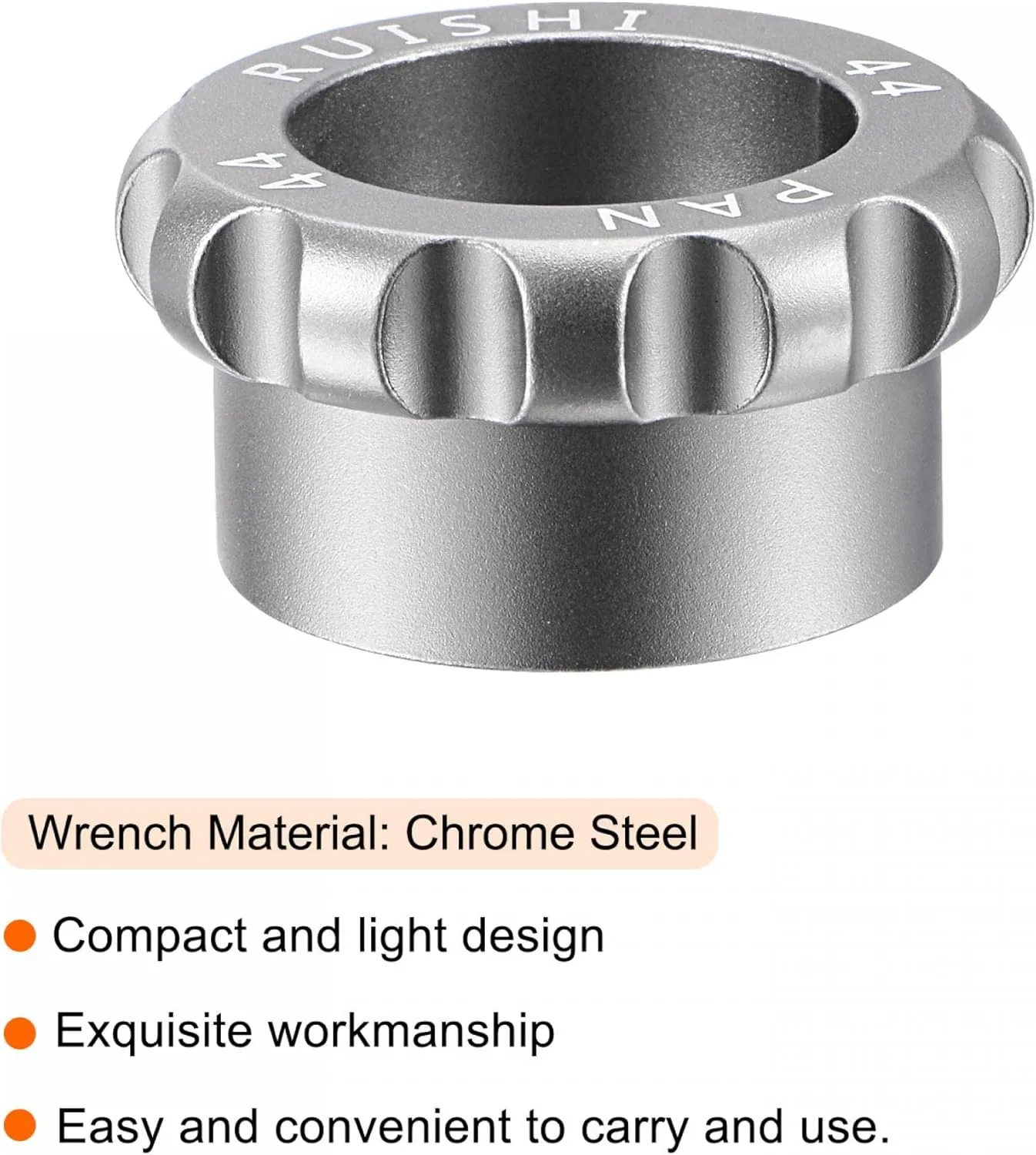 uxcell Watch Case Opener Dies, Case Remover Tool Screw Back Opener for 44mm Watch Repair, Chrome Steel Black