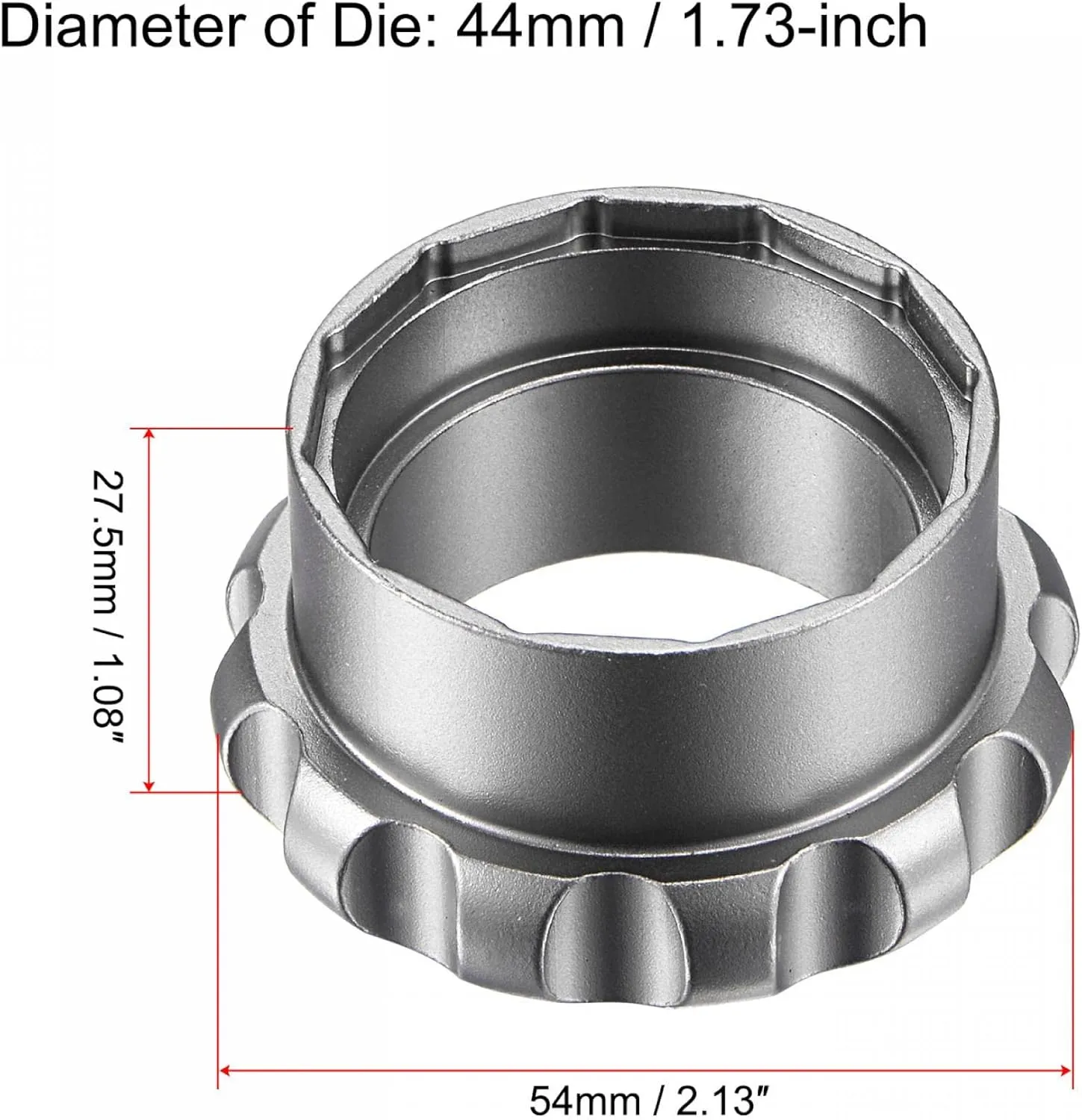 uxcell Watch Case Opener Dies, Case Remover Tool Screw Back Opener for 44mm Watch Repair, Chrome Steel Black