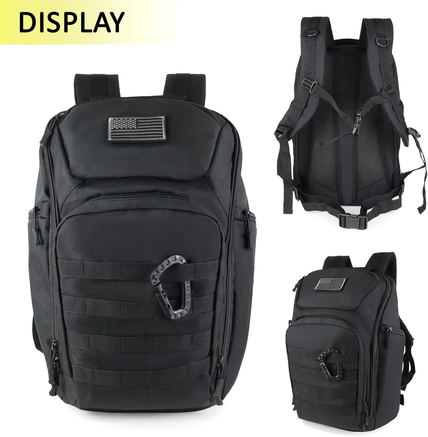 Valinov Tactical Backpack For Men 30L Military Molle Backpacks Army Assault Pack Daypack Hiking Rucksack Bug Out Bag (Grey Camo)